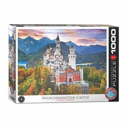 EUROGRAPHICS Puzzle Schloss Neuschwanstein in Deutschland, 1000 Puzzleteile bunt