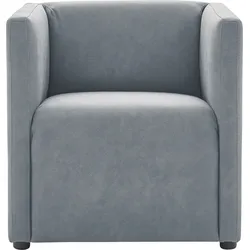 Cocktailsessel CALIZZA INTERIORS "Grivola", blau (16 steel), B:66cm H:68cm T:67cm, Microfaser 100% Polyester, Sessel