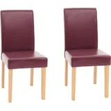 MCW Esszimmerstuhl Littau Kunstleder rot 2er Set
