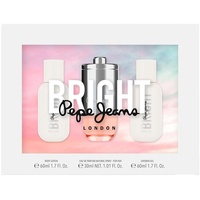 Pepe Jeans Bright For Her Geschenkset EdP + Body Lotion 60ml + Shower Gel 60ml«, (Set, 3 tlg.), rosa