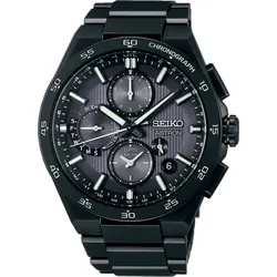 Seiko Astron 5X83 GPS Solar Dual Time Chronograph SSH155J1 - schwarz - 43,3mm