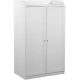 Home Affaire Sekretär »Aalborg«, PC-Schrank im Landhaus-Stil, Tastaturauszug, Stauraum, 80x134,5 cm