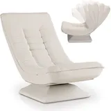 Juskys Relaxsessel Korsika Cord 58 x 85 x 100 cm Beige