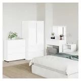 vidaXL Aufbewahrungsschrank Weiß 80 x 31 x 81 cm Holzwerkstoff