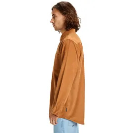 QUIKSILVER Langarmhemd Smoke Trail Cord Braun S