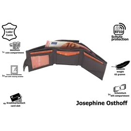 Josephine Osthoff Slim Wallet Geldbörse braun