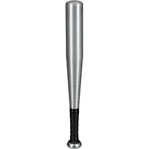 Relaxdays Baseballschläger Aluminium, Schwarz,Silber