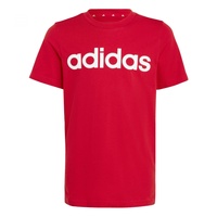 adidas Unisex Kinder T-Shirt (Short Sleeve) U Lin Tee, Better Scarlet/White, IC9970, 176