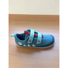 Affenzahn Barfußschuh Lucky Hai Hellblau / Rot 28