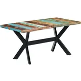 Esstisch 160x80x75 cm Altholz Massiv - Bunt