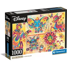 CLEMENTONI Puzzle 1000 Teile Disney Collection Compact