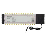 PremiumX PXMS 5/32 Multischalter mit Netzteil Multiswitch 1 SAT für 32 Teilnehmer Satverteiler Digital HDTV FullHD 4K UHD 8K