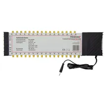 PremiumX PXMS 5/32 Multischalter mit Netzteil Multiswitch 1 SAT für 32 Teilnehmer Satverteiler Digital HDTV FullHD 4K UHD 8K