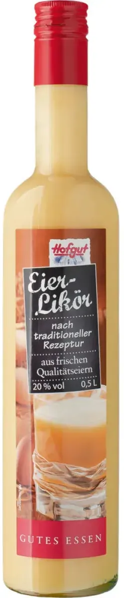 Hofgut Eierlikör 20% vol. 0,5 l
