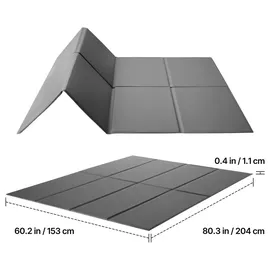 Vevor Bunkie Board Queen Size, 204x153 cm Faltbares Matratzenstützbrett mit Klettbändern, PP-Kern mit 600D Oxford-Gewebe, Anti-Durchhängen für Metallrahmen, Etagenbetten &