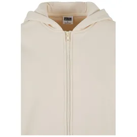 URBAN CLASSICS Zip-Kapuzenpullover in whitesand | Gr.: S