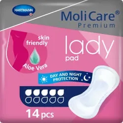 MoliCare® Premium lady pad Inkontinenzeinlagen 1686701 , 5 Tropfen, 1 Packung = 14 Einlagen