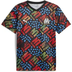 Olympique de Marseille x Afrika Trikot mit Allover-Print Herren PUMA Black S