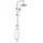 Tuganna Fine Shower Duschsäule Überkopfbrause-Set Silber 440002000