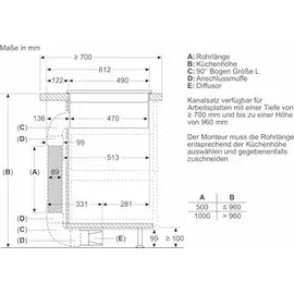 Siemens ED611BS16E iQ300 Kochfeld mit Dunstabzug (Induktion) 60 cm Rahmenlos
