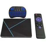 H96 MAX V56 TV Box Android 12 4GB 32GB Rockchip RK3566 2.4G/5G Dual WiFi BT4.0 1000M LAN USB3.0 Support VP9, H.265 8K 24fps Ultra HD Set tv Box with i8 Keyboard