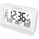 Miraval digitaler Funkwecker weiß