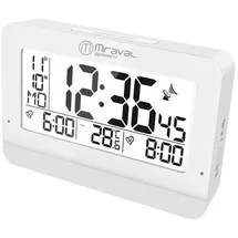 Miraval digitaler Funkwecker weiß