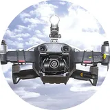 Roboterwerk Roboterwerk M.O.N.A. Mavic Air: LED Beleuchtung für DJI Air - 380 Lumen, neigbar Scheinwerfer Drohnen Schwarz/Silber