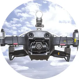 Roboterwerk Roboterwerk M.O.N.A. Mavic Air: LED Beleuchtung für DJI Air - 380 Lumen, neigbar Scheinwerfer Drohnen Schwarz/Silber