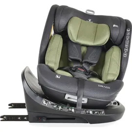 Cangaroo Draco i-Size (40-150cm) Isofix, 360° drehbar, Top Tether grün