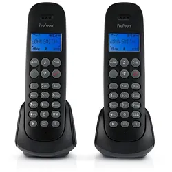 Profoon PDX-320, DECT-Telefon, Kabelloses Mobilteil, 50 Eintragungen, Anrufer-Id