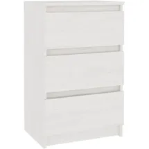 vidaXL Nachtschrank 40 x 29,5 x 64 cm Weiß