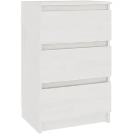 vidaXL Nachtschrank 40 x 29,5 x 64 cm Weiß