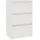 vidaXL Nachtschrank 40 x 29,5 x 64 cm Weiß