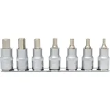 KS Tools 1/2" Bit-Stecknuss-Satz Innensechskant, kurz, 7-tlg.