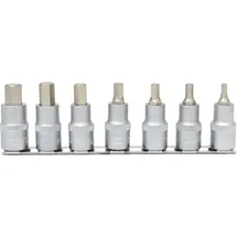 KS Tools 1/2" Bit-Stecknuss-Satz Innensechskant, kurz, 7-tlg.