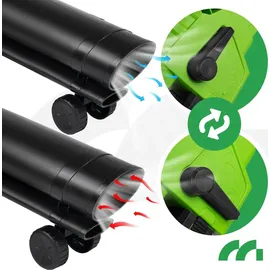 Maltec Laubbläser Laubsauger mit Schredder 3500 W