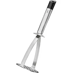 Kartoffelstampfer GEFU "PRIMELINE", silber, B:8,4cm L:28,8cm T:9,9cm, Edelstahl, Kunststoff, Küchenpressen, optimale Lochform, hochwertig, vielseitig