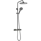 Schöner Wohnen Glaia Duschsystem mit Thermostat Mattschwarz 114