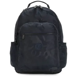 kipling Basic Elevated Seoul Backpack L Satin Camo Blue