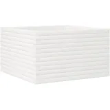 vidaXL Pflanzkübel 80 x 80 x 45,5 cm Weiß