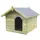 vidaXL Hundehütte mit Dach 85 x 103 x 77 cm Holz Grün
