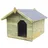 vidaXL Hundehütte mit Dach 85 x 103 x 77 cm Holz Grün