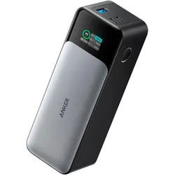 ANKER Powerbank "737 (PowerCore 24K)", schwarz (silber, schwarz), 24000mAh, Akkumulatoren