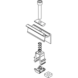 K2 Systems Endklemme 25-40 mm Schwarz eloxiert