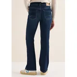 Cecil Damen 3716110 Bootcut Jeans, Dark Blue Wash, 30W / 32L EU