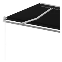 vidaXL Gelenkarmmarkise 400 x 350 cm anthrazit 3068979