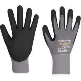 Honeywell Handschuhe FlexMech 663 Gr.6 grau/schwarz Nylon/Elastan/Nitrilschaum 10 PA