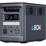 ABOK Ark2000 Tragbare Powerstation 1536Wh LiFePO4, erweiterbar auf 4,6kWh, 1,3h 0–100% Schnellladung, 2000W AC Solargenerator mit UPS & App-Steuerung für Camping, Notfälle, Wohnmobile & Off-Grid