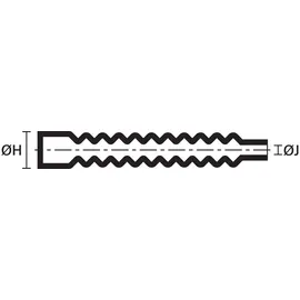 HellermannTyton Flachprofilformteil 313C732-9-PO-X-BK(5)